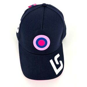 Hackett London NWT Racing Point F1 Lance Stroll Navy & Pink Driver Cap, Adult